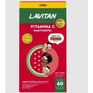 LAVITAN VITAMINA C  MASTIGAVEIS SABOR MELANCIA 60CPR 