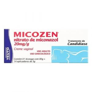 MICOZEN CREME VAGINAL 20MG COM 80G 14 APLICADORES