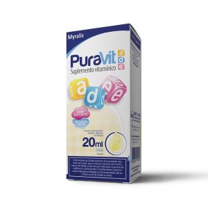 PURAVIT A D E SUPLEMENTO VITAMÍNICO COM 20ML SOLUÇÃO EM GOTAS SABOR TUTTI-FRUTTI