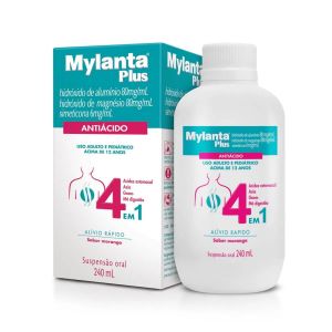 MYLANTA PLUS SABOR MORANGO SUSPENSÃO ORAL COM 240ML