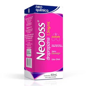 NEOTOSS DROPROPIZINA 1,5MG/ML XAROPE PEDIÁTRICO COM 60ML