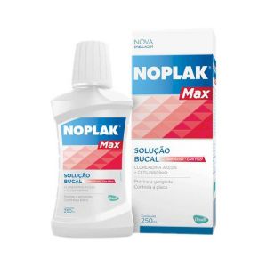 SOLUÇÃO BUCAL NOPLAK MAX 250ML COM FLÚR COM 250ML