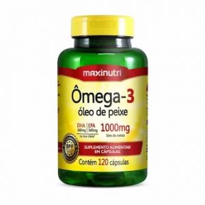 ÔMEGA 3 ÓLEO DE PEIXE 1000MG COM 120 CÁPSULAS MAXINUTRI