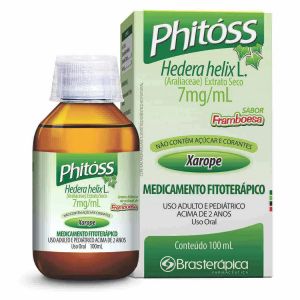 PHITÓSS HEDERA HELIX L. 7MG/ML SABOR FRAMBOESA XAROPE COM 100ML