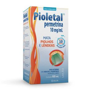 PIOLETAL PERMETRINA 10MG/ML LOÇÃO COM 60ML