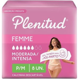 PLENITUD ROUPA ÍNTIMA ACTIVE MULHER P/M 8UNI 
