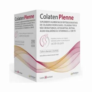 COLATEN PLENNE COLAGENO SABOR ABACAXI E HORTELÃ 30 SACHES