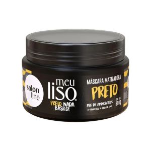 MASCARA MATIZADORA MEU LISO SALON LINE PRETO 300G