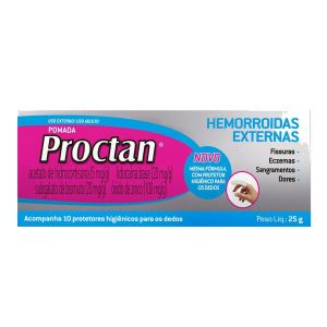 PROCTAN POMADA 25G COM 10 PROTETORES