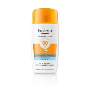 PROTETOR SOLAR FACIAL FLUIDO FPS 60 EUCERIN HYDRO FLUID COM 50ML