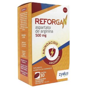 ARGININA REFORGAN 500MG COM 30 COMPRIMIDOS - ZYDUS 