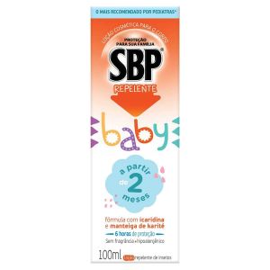 REPELENTE INFANTIL SBP BABY SEM FRAGRÂNCIA LOÇÃO CORPORAL COM 100ML