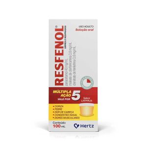 RESFENOL SABOR LARANJA SOLUÇÃO ORAL COM 100ML