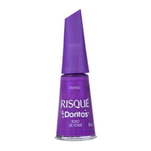 ESMALTE RISQUE E DORITOS ROXO DE FOME GLITTER COM 8ML