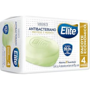 ELITE SABONETE EM BARRA ANTIBACTERIANO COM 4 UNIDADES DE 85G CADA