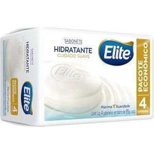 ELITE SABONETE BARRA PACK COM 4 ANTIBACTERIANO 85G CADA