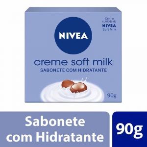 SABONETE EM BARRA NIVEA CREME SOFT MILK 90G