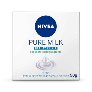 SABONETE EM BARRA NIVEA PURE MILK FRESH COM 90G