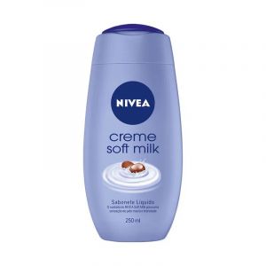 SABONETE LÍQUIDOO NIVEA CREME SOFT MILK COM 250ML
