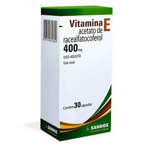 VITAMINA E 400MG SANDOZ COM 30 CÁPSULAS
