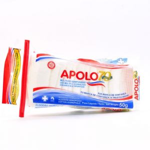ALGODAO SANFONADO MULTIUSO PACOTE COM 50 GRAMAS - APOLO