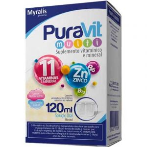 PURAVIT MULTI SUPLEMENTO VITAMÍNICO E MINERAL 120ML SOLUÇÃO ORAL