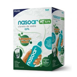 NASOAR XT CLORETO DE SÓDIO 5% REFIL COM 15 ENVELOPES