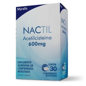 NACTIL ACETILCISTEÍNA 600MG SUPLEMENTO ALIMENTAR COM 30 COMPRIMIDOS