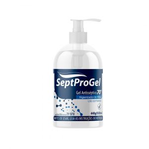 GEL ANTISSÉPTICO DE MÃOS SEPTPRO 70º COM 500ML