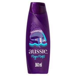SHAMPOO AUSSIE MEGA MOIST SUPER HIDRATAÇÃO 360ML