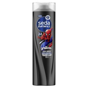 SHAMPOO SEDA HOMEM ARANHA 2EM1 SUPER LIMPEZA 300ML 