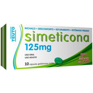 SIMETICONA 125MG COM 10 CÁPSULAS - TEUTO