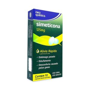 SIMETICONA 125MG COM 10 CÁPSULAS - NEO QUÍMICA