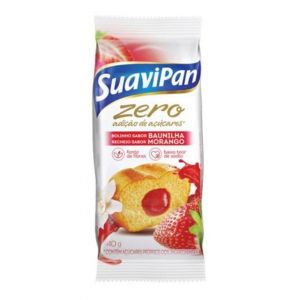 BOLINHO SUAVIPAN ZERO BAUNILHA COM MORANGO COM 40G