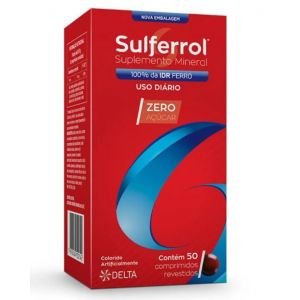 SUPLEMENTO MINERAL SULFERROL COM 50 COMPRIMIDOS