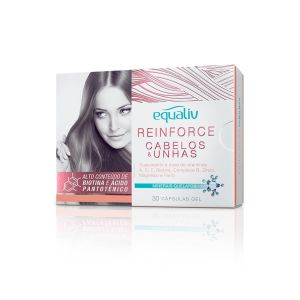 REINFORCE CABELOS & UNHAS SUPLEMENTO VITAMÍNICO COM 30 CÁPSULAS EQUALIV