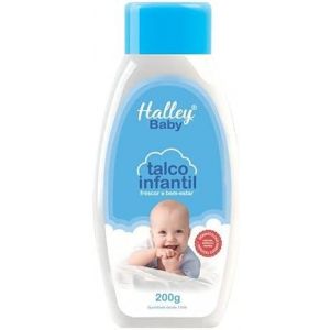 TALCO INFANTIL HALLEY BABY AZUL COM 200G