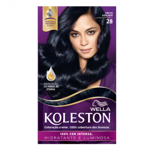 TINTA DE CABELO KOLESTON PRETO AZULADO 28
