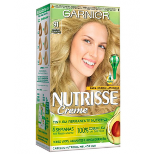 TINTA DE CABELO NUTRISSE GARNIER CREME 91 LOURO SOL DA LIBERDADE
