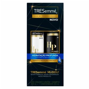 KIT TRESEMMÉ HIDRATAÇÃO PROFUNDA SHAMPOO COM 400ML + CONDICIONADOR COM 200ML