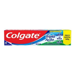 CREME DENTAL COLGATE TRIPLA AÇÃO MENTA 180G