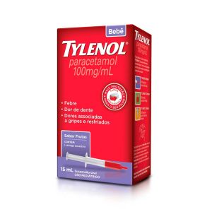 TYLENOL BEBÊ 100MG/ML SABOR FRUTAS SUSPENSÃO ORAL 15ML