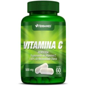 VITAMINA C 500MG HERBAMED COM 60 CÁPSULAS