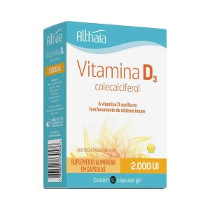 VITAMINA D3 2.000UI ALTHAIA COM 60 CÁPSULAS