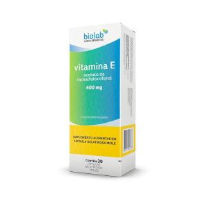 VITAMINA E 400MG BIOLAB COM 30 CÁPSULAS