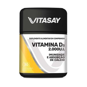 VITAMINA D3 2.000UI VITASAY COM 30 COMPRIMIDOS