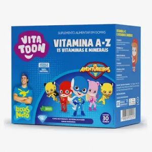 VITATOON POLIVITAMINICO DE A-Z MORANGO COM 30 GOMAS SABOR MORANGO MAXINUTRI