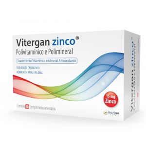 VITERGAN ZINCO POLIVITAMINICO COM 60 COMPRIMIDOS