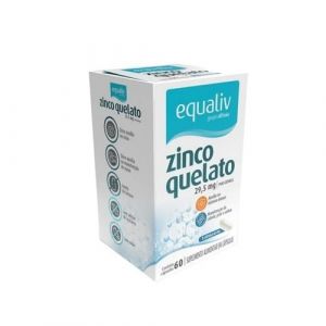 ZINCO QUELATO 29,5MG COM 60 CÁPSULAS EQUALIV 
